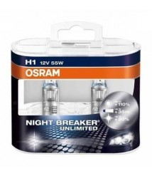 من اوسرام اوتوموتيف H1 طقم قواطع نايت بريك غير محدود للسيارات