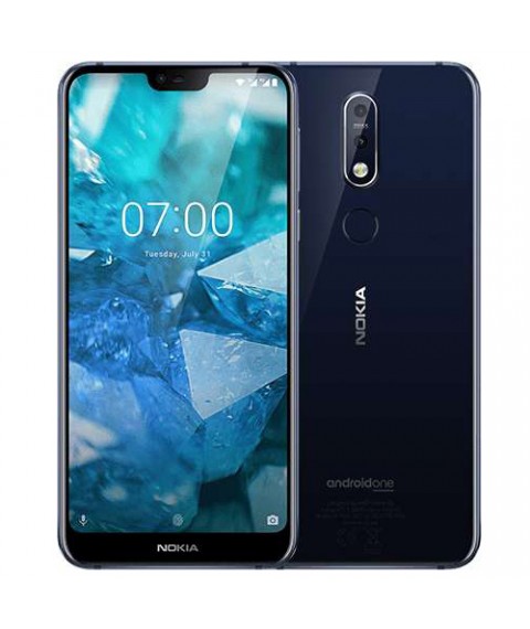موبايل نوكيا 7.1 - ثنائي الشريحة - 5.84 بوصة - 64 جيجا بايت - 4 جيجا رام - أزرق