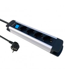 مشترك كهرباء بلجارد الومنيوم اسود - 4 مخارج