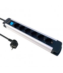 مشترك كهرباء بلجارد الومنيوم اسود 6 مخارج