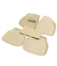 طقم دواسات 5D للسيارة 5 قطع - بيج