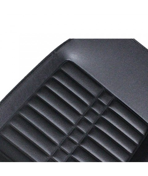 طقم دواسات 5D للسيارة 5 قطع - اسود