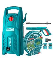 ماكينة غسيل ضغط عالي 1400 وات 130 بار من توتال TGT11316 مع خرطوم 20 متر و الوصلات