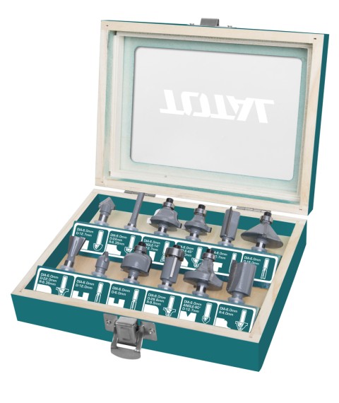 طقم بنط راوتر 6 ملى من توتال TACSR0121