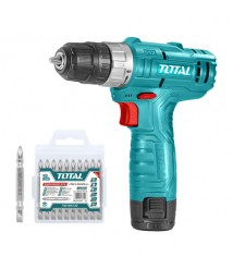 شنيور بطارية شحن 12 فولت ليثيوم من توتال & TDLI12415طقم لقم 10 قطع