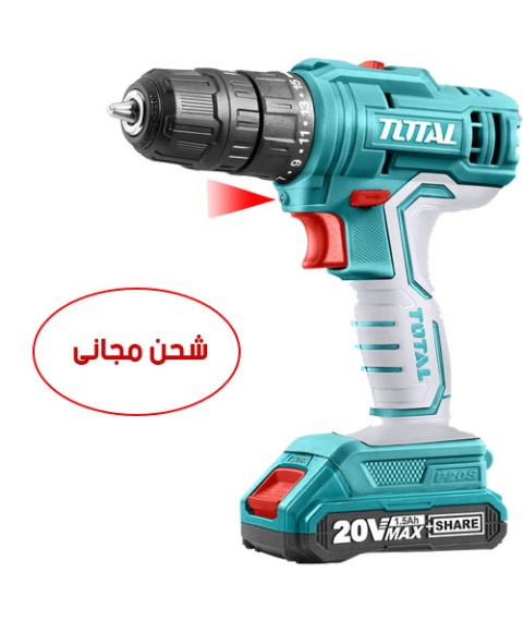 شنیور بطاريه 20 فولت 45 نیوتن 10 مم  من توتال TDLI20011  (واحد بطاريه)