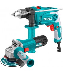 شنيور 13 مم دقاق 680 واط  من توتال مع  صاروخ 4.5 بوصة   من توتال