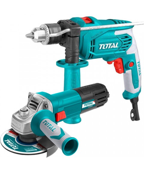 شنيور 13 مم دقاق 680 واط  من توتال مع  صاروخ 4.5 بوصة   من توتال