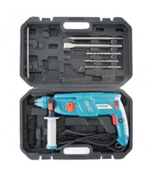 شاكوش 26 مم تخريم وتكسير 800 وات + شنطة من توتال TH308266