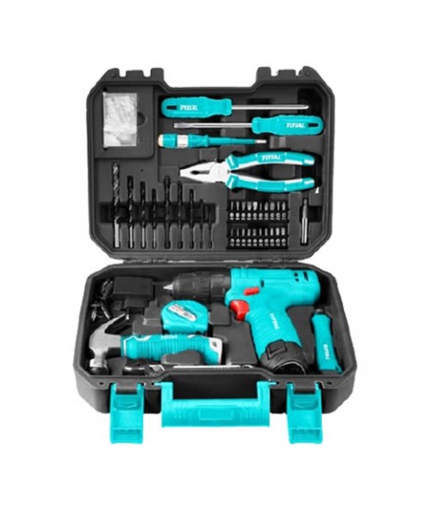 شنطة عدة متكاملة 81 قطعة شنيور 12 فولت من توتال THKTHP10812 