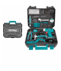 شنطة عدة 128 قطعة مع شنيور12 فولت من  توتال THKTHP11282A