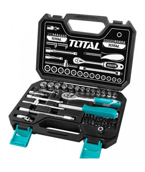 طقم لقم 45 قطعة 1/4 بوصة THT141451 من توتال