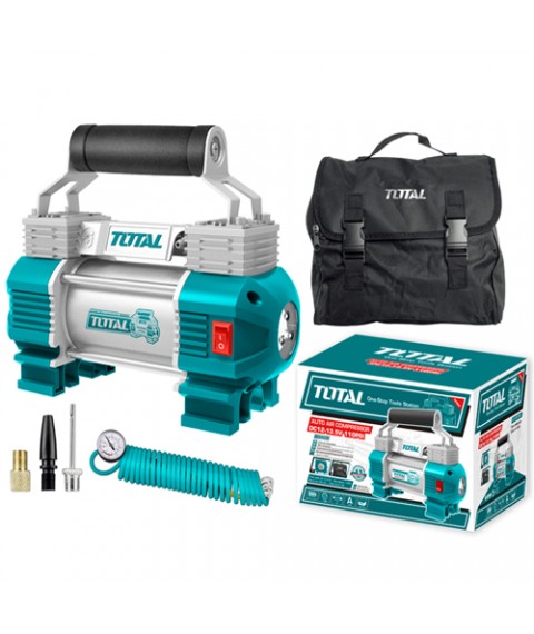 كومبريسور هواء 2 بيستم من توتال DC12-13.5V 120PSI  TTAC2506