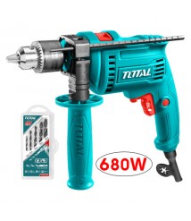 شنيور دقاق 680 واط فك و ربط مع طقم بنط 5 قطع  من توتال TG1061356