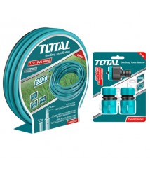 خرطوم مياه من توتال 20 متر 1/2 بوصه خدمه شاقه مع طقم 3 وصلات 