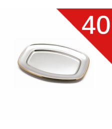 سرفيس بيضاوى ستنلس ذهبي زهران 40