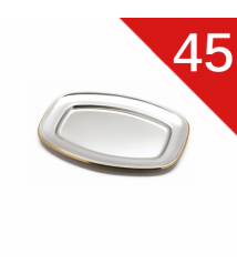 سرفيس بيضاوى ستنلس ذهبي زهران 45