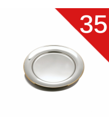 سرفيس مستدير ستنلس ذهبي زهران 35