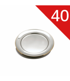 سرفيس مستدير ستنلس ذهبي زهران 40