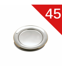 سرفيس مستدير ستنلس ذهبي زهران 45