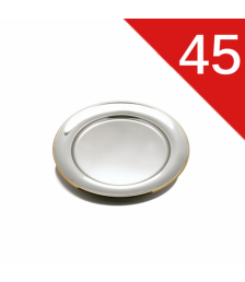 سرفيس مستدير ستنلس ذهبي زهران 45