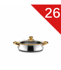 صينيه فرن يد ذهبى غطاء زجاج 26زهران  