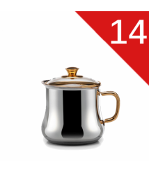 لبانه يد ذهبى غطاء زجاج 14 زهران  