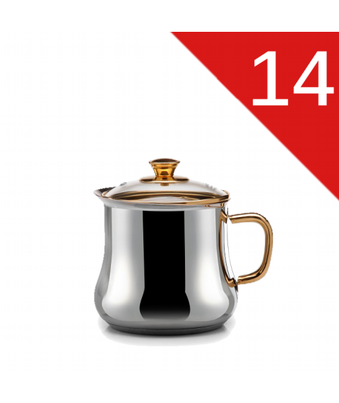 لبانه يد ذهبى غطاء زجاج 14 زهران  