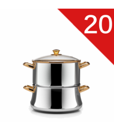 حله بخار يد ذهبى غطاء زجاج 20زهران  