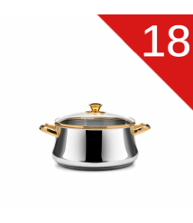 حله يد ذهبى غطاء زجاج 18 زهران  