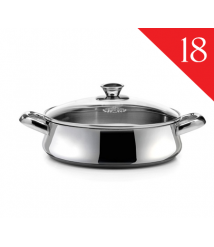 صينيه فرن يد ستنلس غطاء زجاج  زهران 18