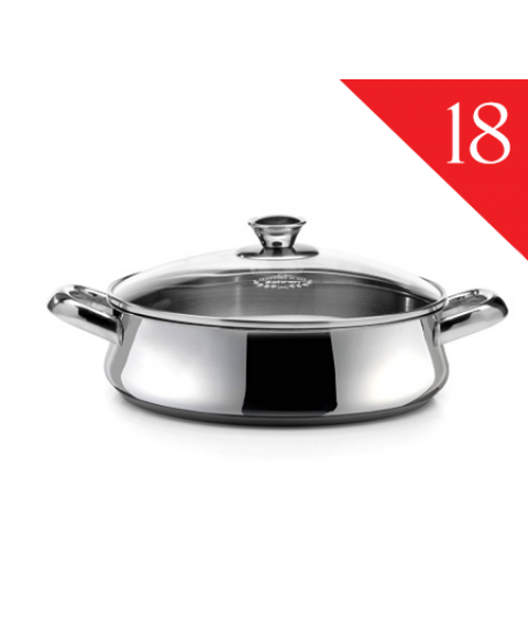 صينيه فرن يد ستنلس غطاء زجاج  زهران 18