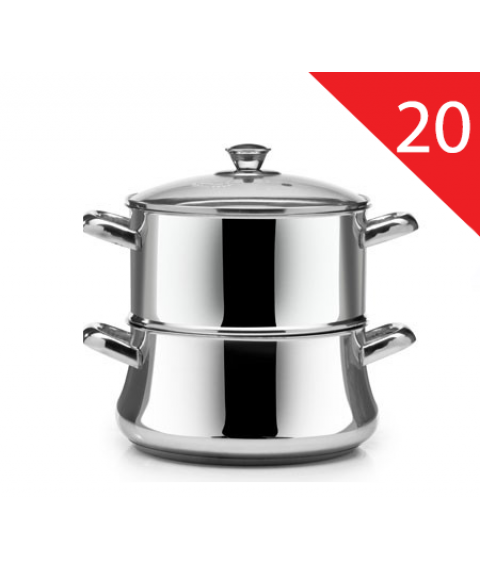 حله بخار يد ستنلس غطاء زجاج  زهران 20