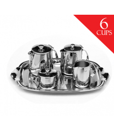 طقم شاى ستنلس زهران 6 كوب