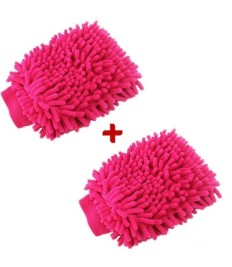 2× منظف للسيارة - وردي