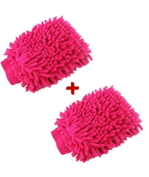 2× منظف للسيارة - وردي