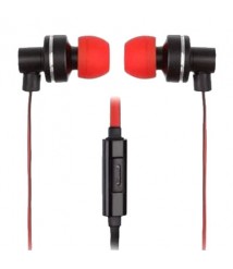 سماعة موبيل بالميكروفون - احمر و اسود من ايكونز IMW-HS02R 