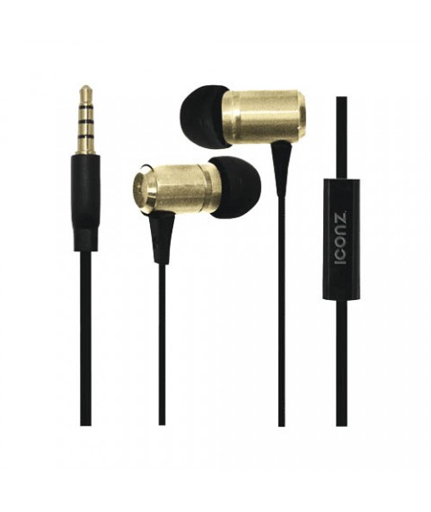 سماعة موبيل بالميكروفون - ذهبى  من ايكونز  IMW-HS03G 