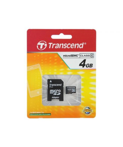 كارت ذاكرة ترانسينت سعة 4 جيجا كلاس 2