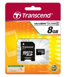 كارت ذاكرة ترانسينت سعة 8 جيجا كلاس 4